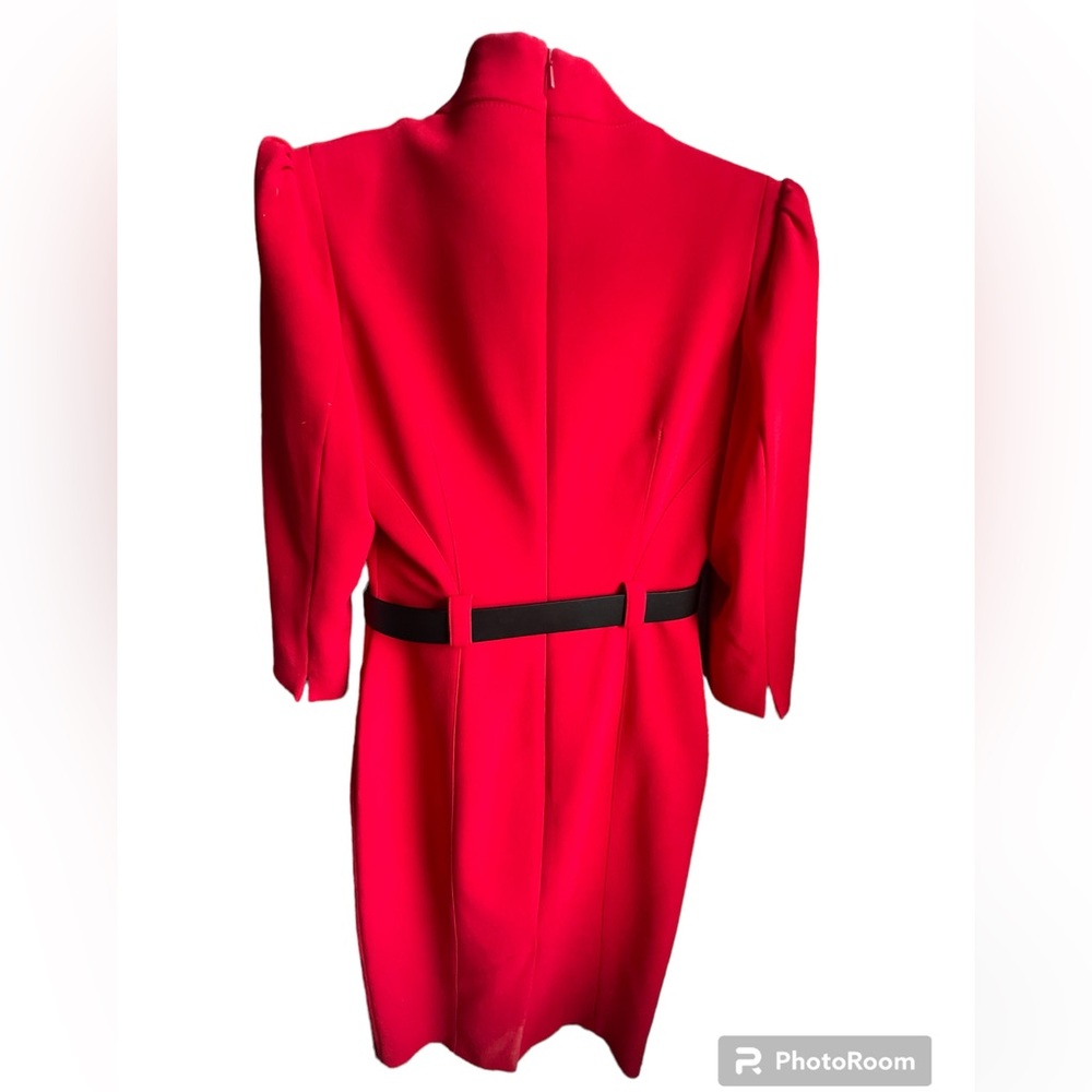Karen Millen Belted Red Dress